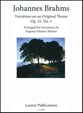 Variations on an Original Theme Op. 21, No. 1 piano sheet music cover